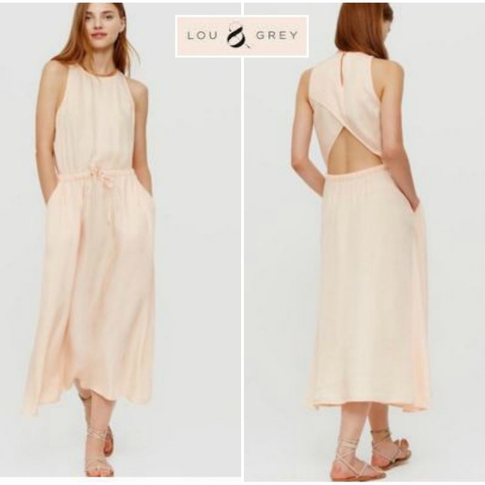 NWOT Lou & Grey Luster Cutout Midi Dress